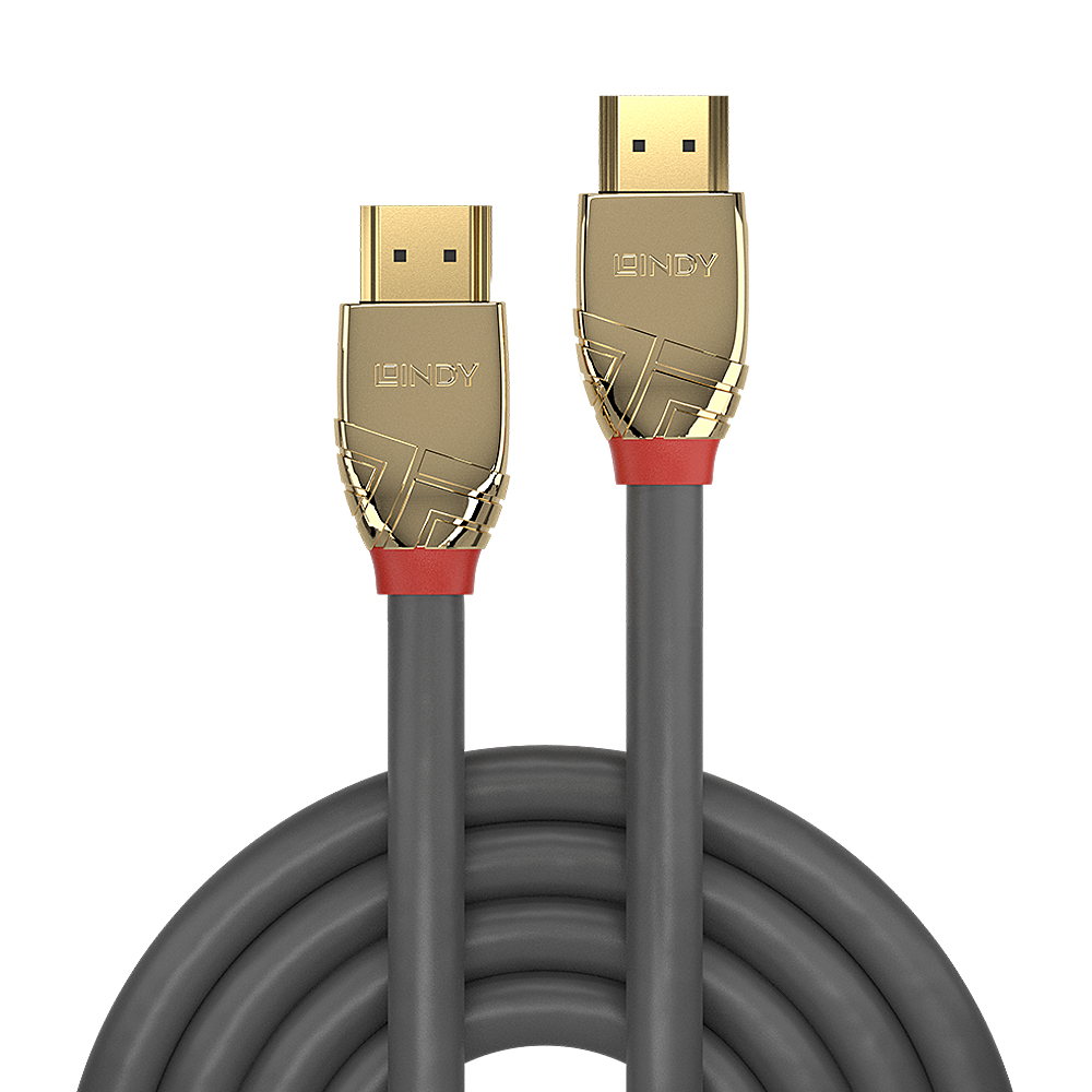 Lindy 37865 HDMI kabel 7,5 m HDMI Type A (Standaard) Goud, Grijs - Afbeelding 3