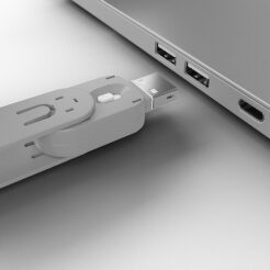 Lindy 40454 poortblokker Poortblokker + sleutel USB Type-A Wit Acrylonitrielbutadieenstyreen (ABS) 5 stuk(s) - Afbeelding 4