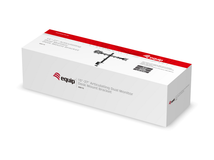 Equip 13"-27” Full motion dubbele Monitorarm - Afbeelding 3