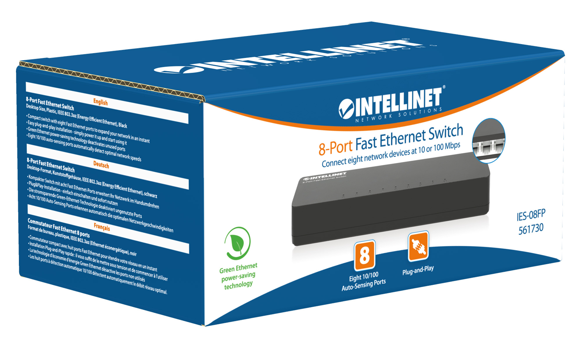 Intellinet 561730 netwerk-switch Fast Ethernet (10/100) Zwart - Afbeelding 9