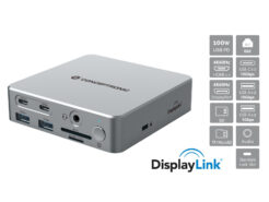 Conceptronic DONN25G laptop dock & poortreplicator Bedraad USB 3.2 Gen 2 (3.1 Gen 2) Type-C Zilver