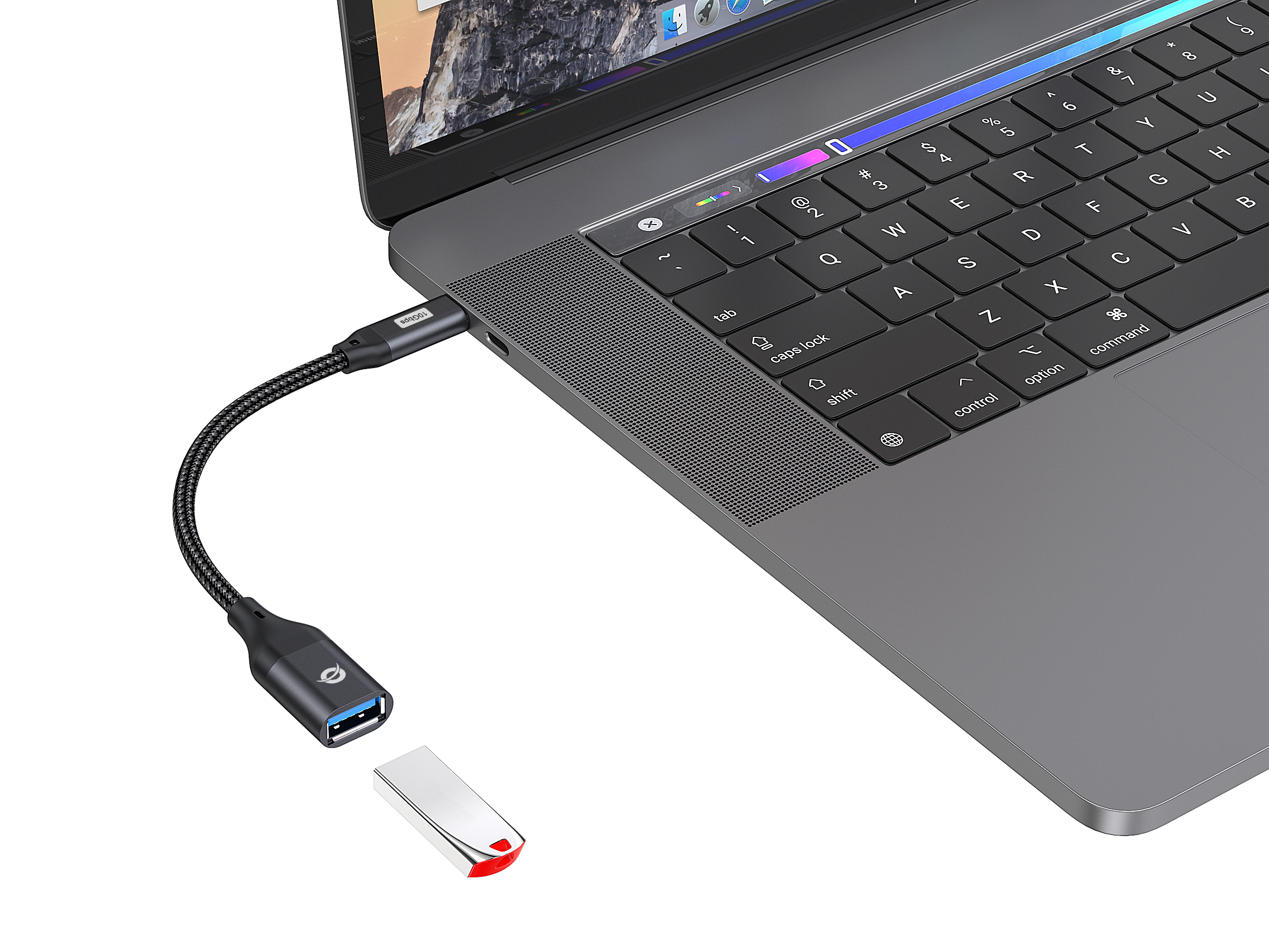 Conceptronic ABBY18B tussenstuk voor kabels USB-C USB-A Zwart - Afbeelding 7