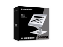 Conceptronic DONN27G Laptopstandaard met 7-in-1 dockingstation, 360° draaibare voet, opvouwbaar, in hoogte verstelbaar - Afbeelding 10