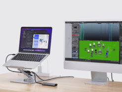 Conceptronic DONN27G Laptopstandaard met 7-in-1 dockingstation, 360° draaibare voet, opvouwbaar, in hoogte verstelbaar - Afbeelding 11
