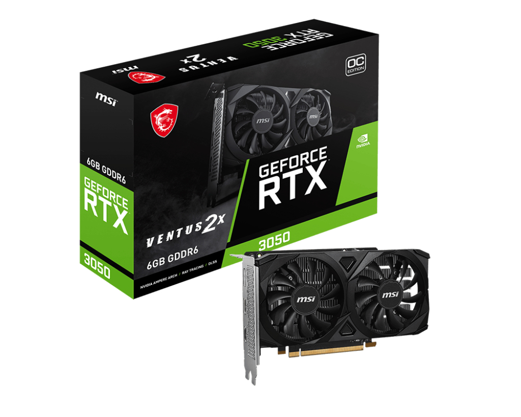MSI VENTUS GeForce RTX 3050 2X E 6G OC NVIDIA 6 GB GDDR6 - Afbeelding 2