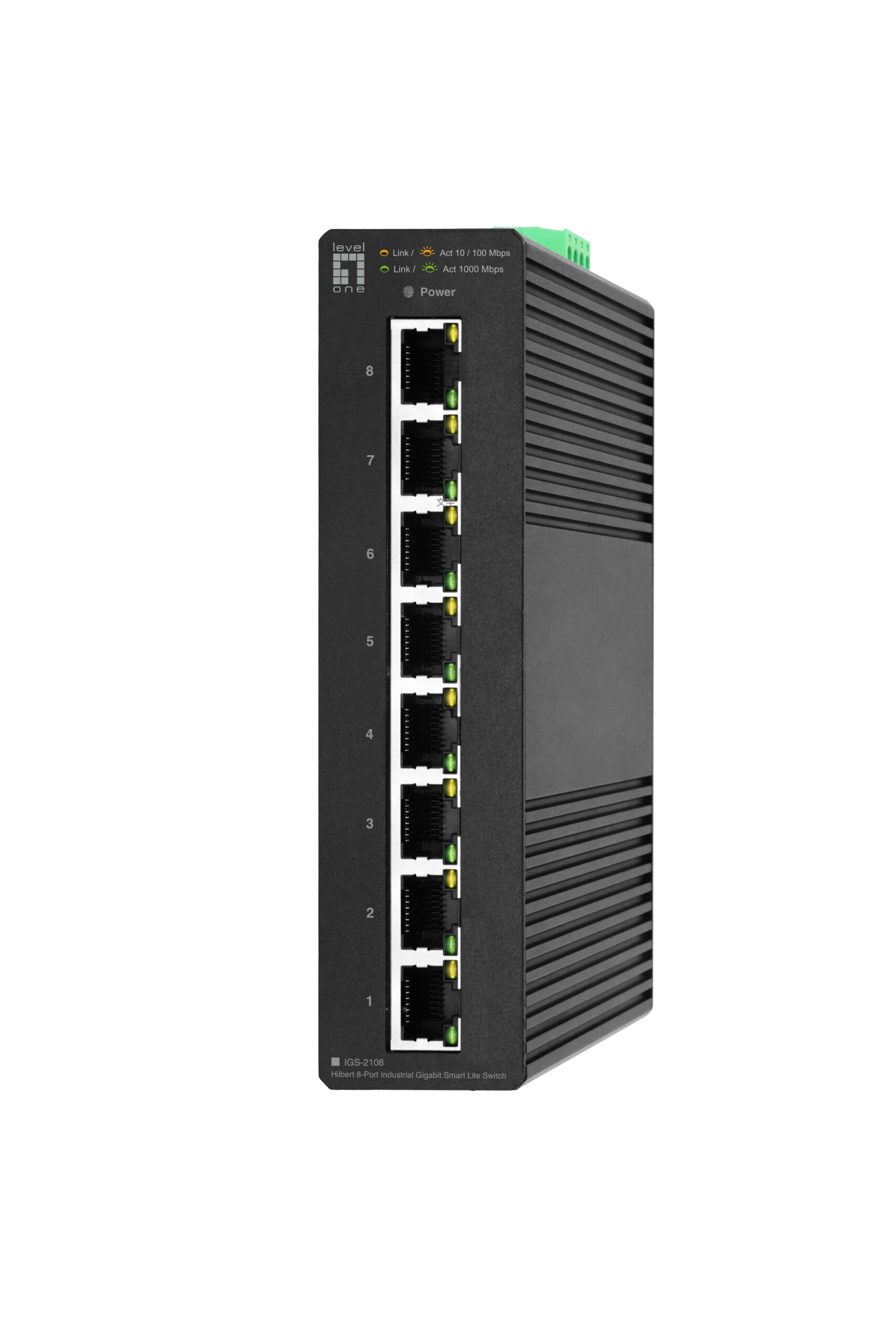LevelOne IGS-2108 netwerk-switch Managed L2 Gigabit Ethernet (10/100/1000) Zwart - Afbeelding 2