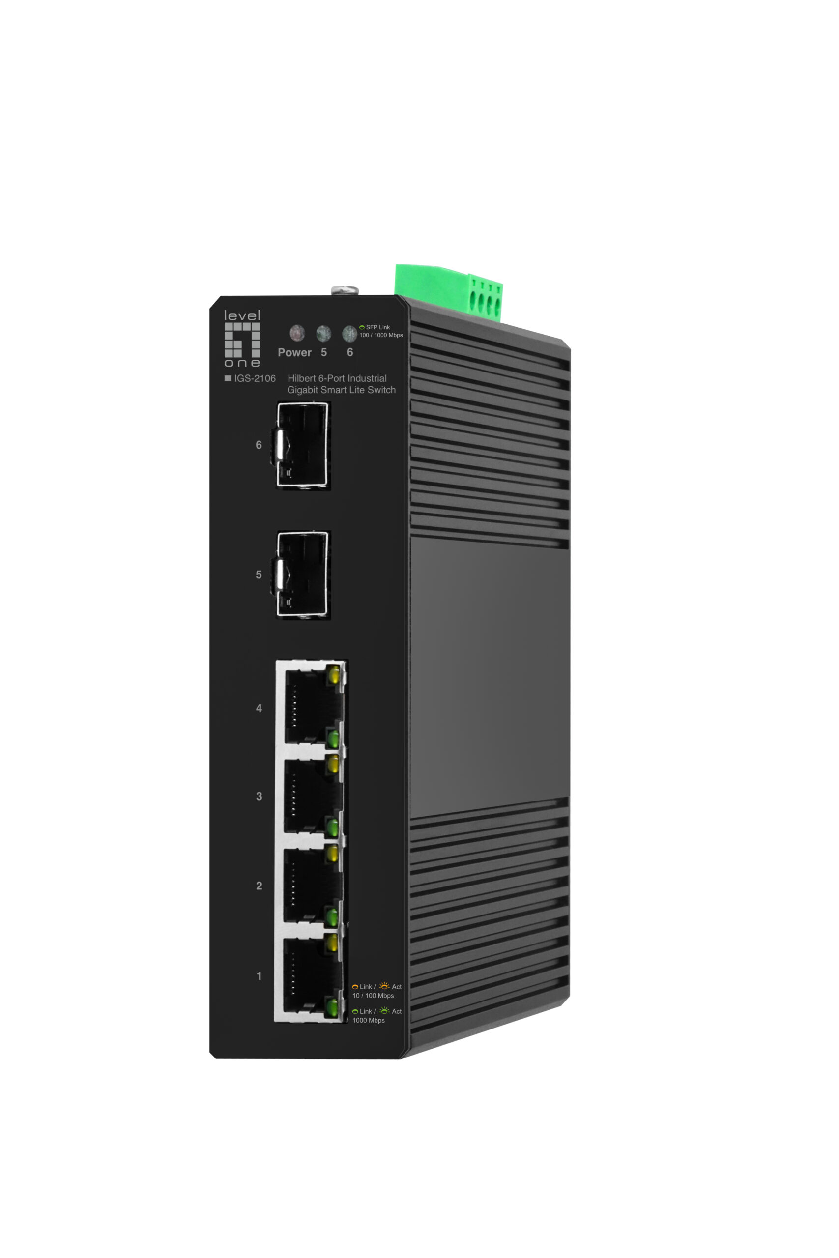 LevelOne IGS-2106 netwerk-switch Managed L2 Gigabit Ethernet (10/100/1000) Zwart - Afbeelding 2