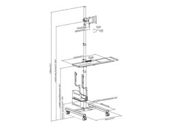 Equip 17“-32” Mobiel werkstation met één monitor - Afbeelding 12