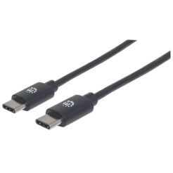 Manhattan 354882 USB-kabel USB 2.0 3 m USB C Zwart