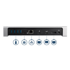 StarTech.com Thunderbolt 3 Dock - Dual Monitor 4K 60Hz TB3 Laptop Docking Station met DisplayPort - 85W Power Delivery Charging - 6-Port USB 3.0 Hub, SD 4.0, GbE, Audio - Windows & Mac - Afbeelding 5