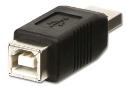 Lindy 71231 tussenstuk voor kabels USB A USB B Zwart - Afbeelding 2