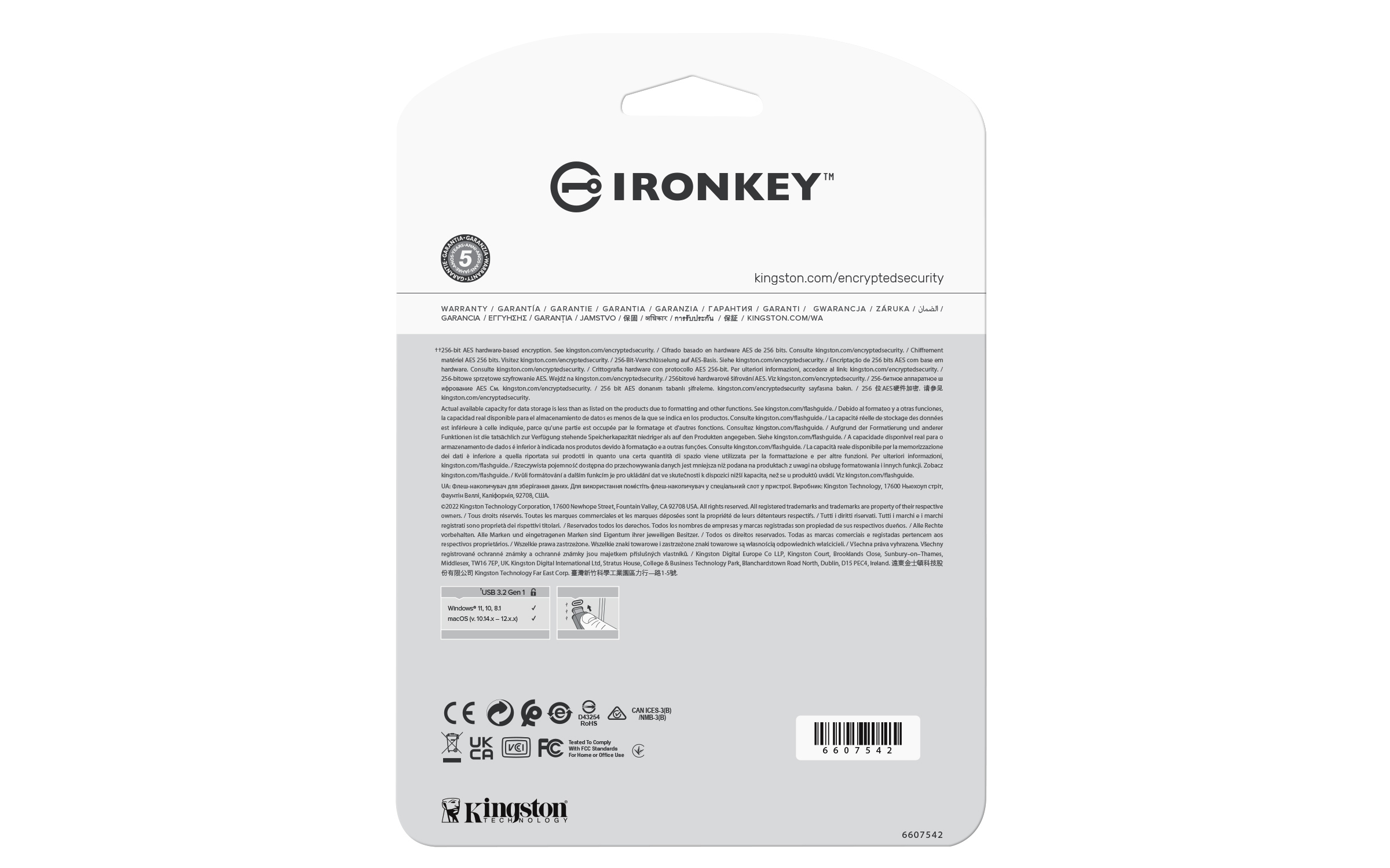 Kingston Technology IronKey 512GB Vault Privacy 50 AES-256 versleuteling, FIPS 197 - Afbeelding 5