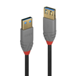 Lindy 36761 USB-kabel USB 3.2 Gen 1 (3.1 Gen 1) 1 m USB A 5 Gbit/s Zwart - Afbeelding 2
