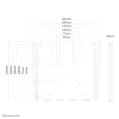 Neomounts FPMA-W110 TV-beugel wand 10-40" - ultra-vlak - Afbeelding 4
