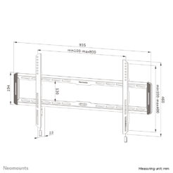 Neomounts WL30-550BL18 TV-beugel wand 43-86" - ultra-vlak - Easy Install - Afbeelding 17