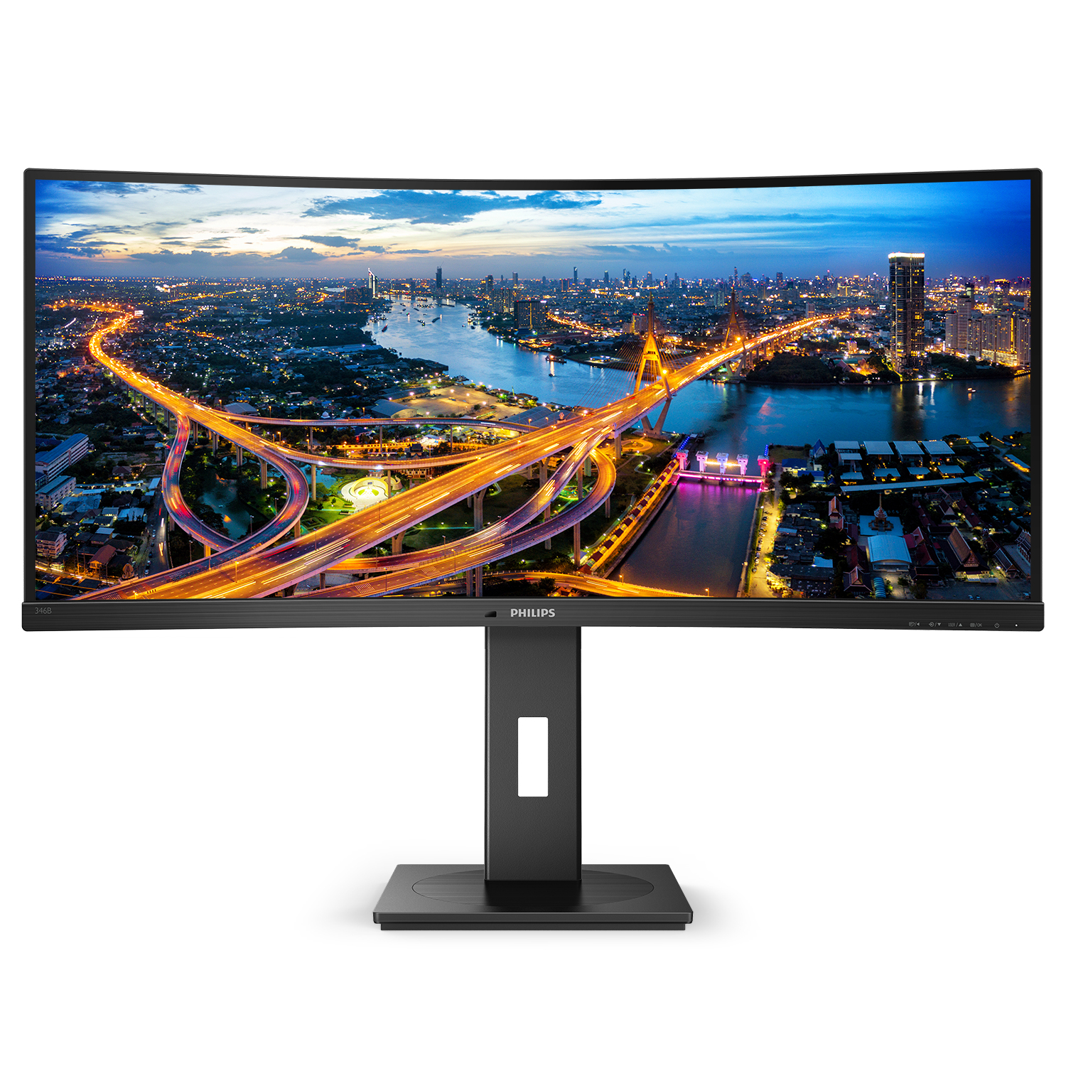 Philips B Line 346B1C/00 computer monitor 86,4 cm (34") 3440 x 1440 Pixels Quad HD LCD Zwart - Afbeelding 3