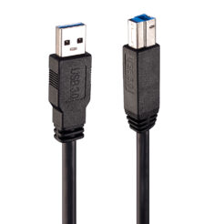 Lindy 43098 USB-kabel USB 3.2 Gen 1 (3.1 Gen 1) 10 m USB A USB B Zwart