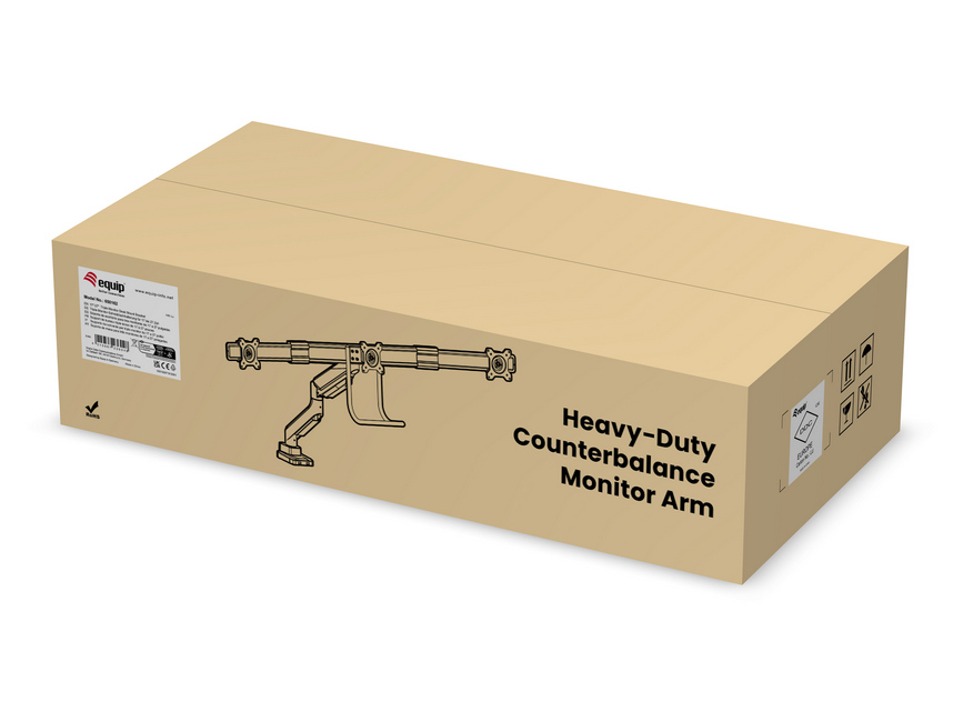 Equip 17“-27” Premium gasgeveerde triple Monitorarm - Afbeelding 12