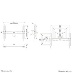 Neomounts WL35S-850BL16 TV-beugel wand 42-86" - kantelbaar - vergrendelbaar - snelle installatie - Afbeelding 21