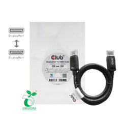 CLUB3D DisplayPort 1.4 HBR3 Cable 1meter Male/Male 8K60Hz