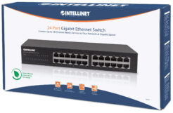 Intellinet 24-poorts Gigabit Ethernet netwerk switch, 24x RJ45 10/100/1000 Mbps, IEEE 802.3az Energy Efficient Ethernet, unmanaged, desktop of 19" rackmontage, metalen behuizing, 3 jaar garantie - Afbeelding 7