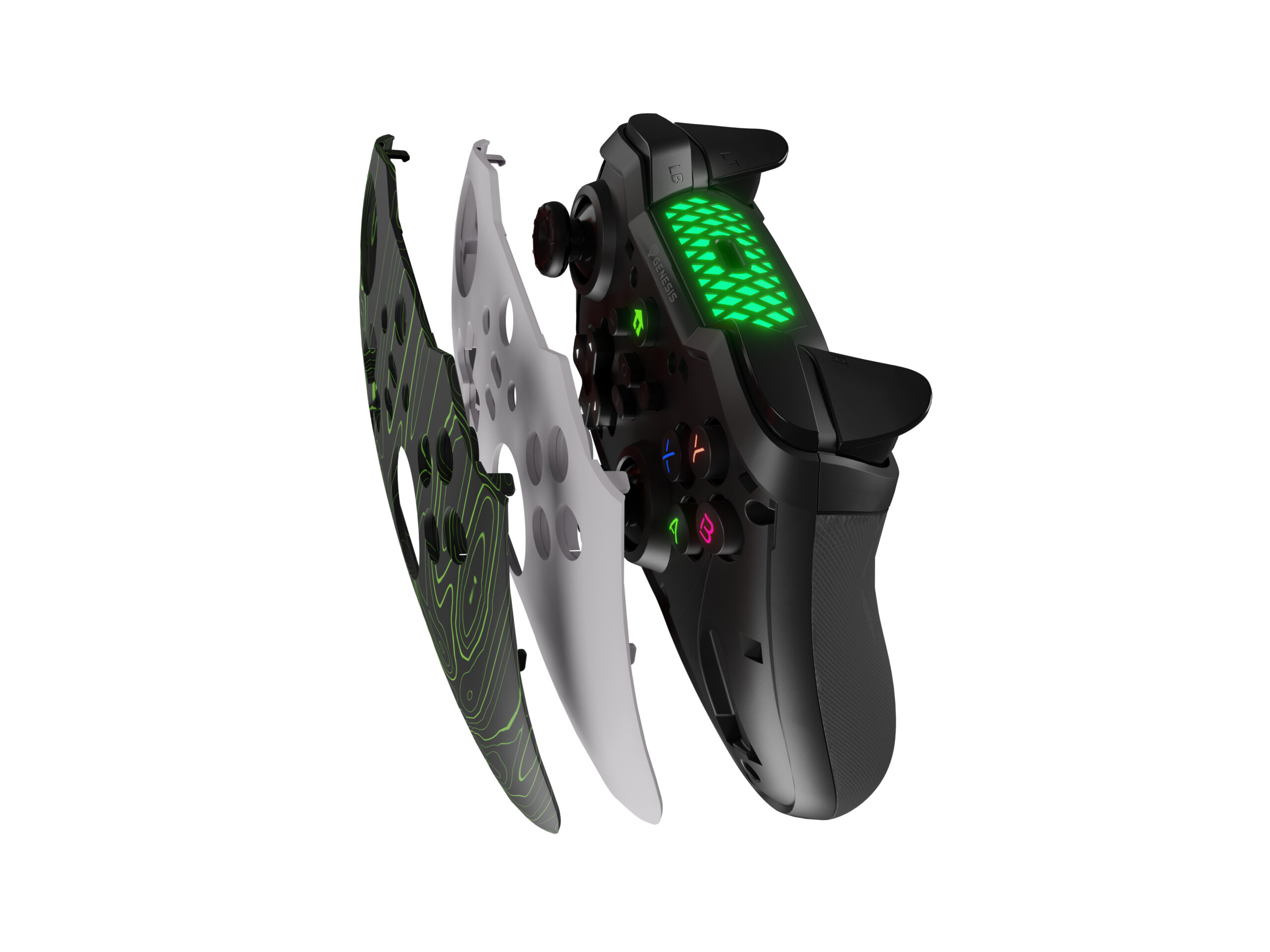 GENESIS Mangan 400 Wit Bluetooth Gamepad Analoog/digitaal Android, MAC, Nintendo Switch, PC, iOS - Afbeelding 15