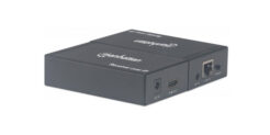 Manhattan HDMI-extenderkit 1080p via IP, verlengt het signaal tot 120 m via een netwerkswitch en één Ethernetkabel, IR-compatibel, zwart, 3 jaar garantie - Afbeelding 2
