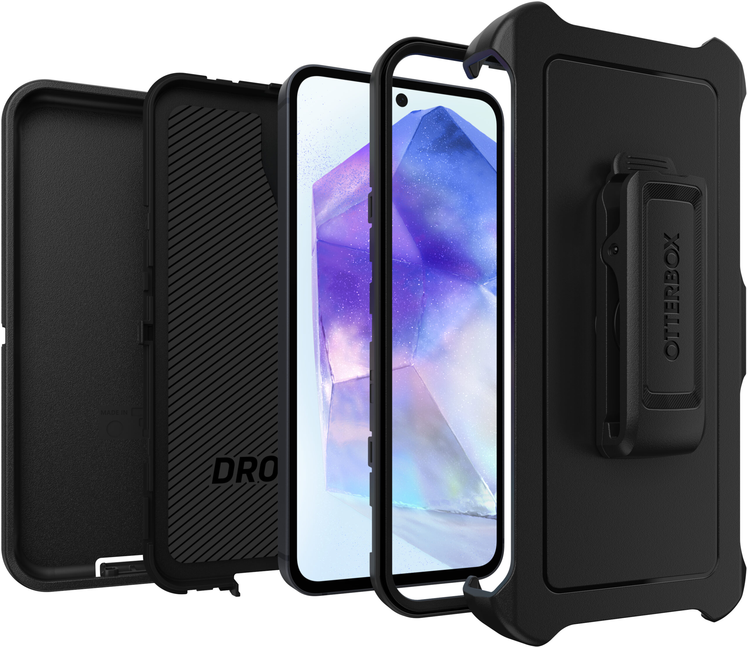 OtterBox Defender Series Screenless Edition Samsung Galaxy A55 5G Black - Afbeelding 5