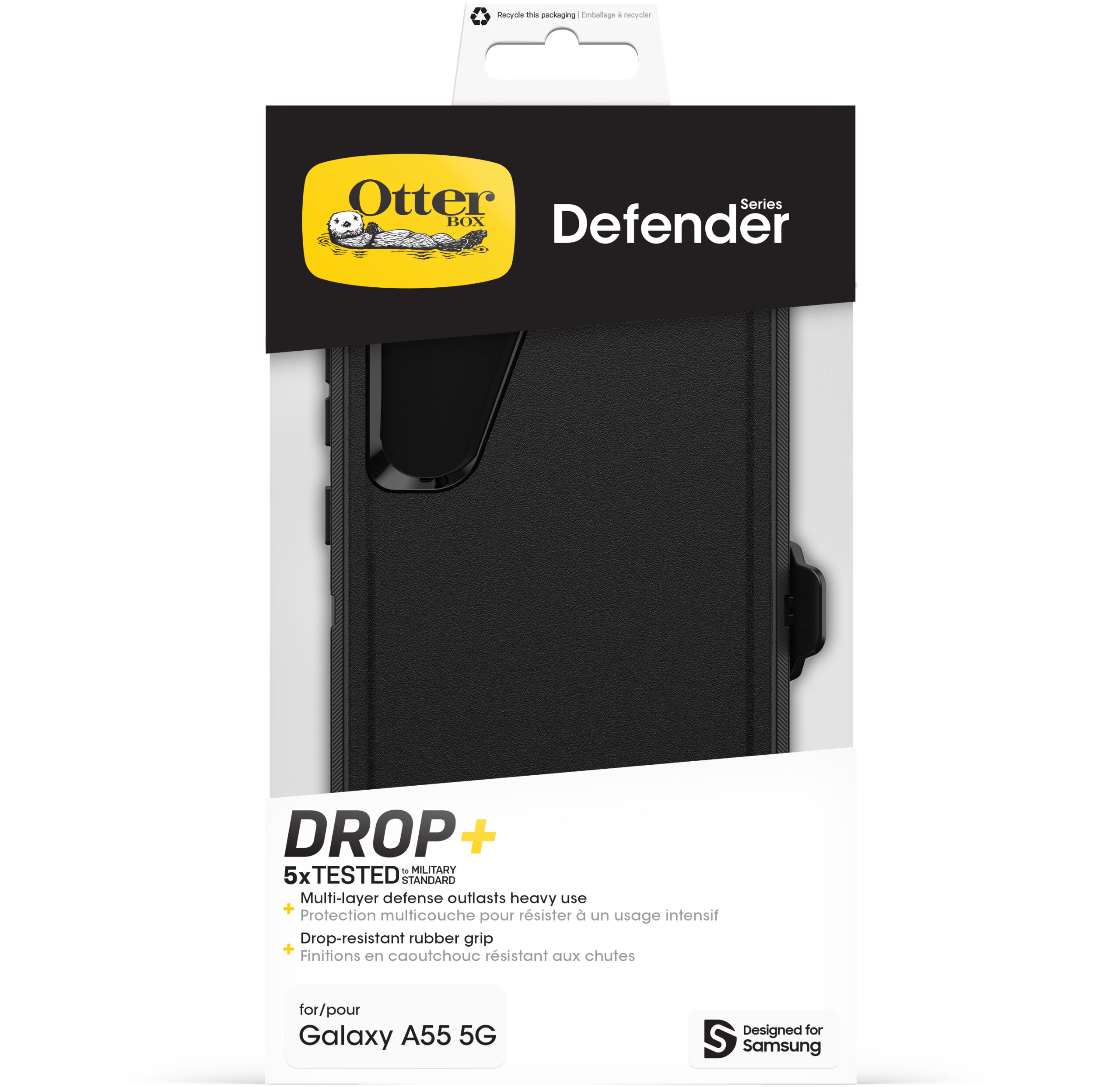OtterBox Defender Series Screenless Edition Samsung Galaxy A55 5G Black - Afbeelding 6
