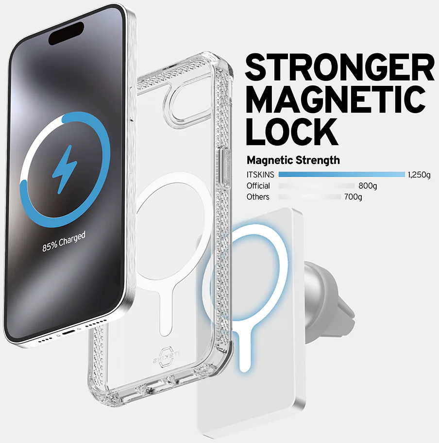 ITSKINS Level 2 HybridMagClear_R for Apple iPhone 16e Transparent - Afbeelding 8