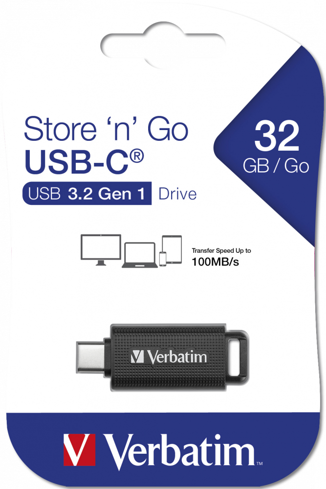 Verbatim Store 'n' Go USB flash drive 32 GB USB Type-C 3.2 Gen 1 (3.1 Gen 1) Zwart - Afbeelding 6