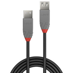 Lindy 36703 USB-kabel USB 2.0 2 m USB A 0,48 Gbit/s Zwart, Grijs - Afbeelding 3