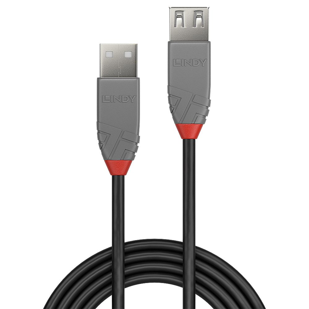 Lindy 36701 USB-kabel USB 2.0 0,5 m USB A Zwart, Grijs - Afbeelding 3