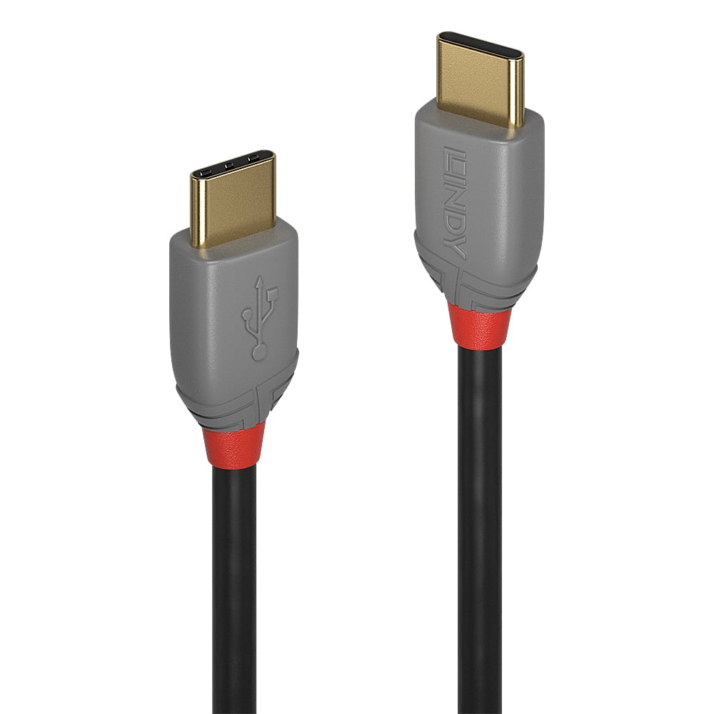 Lindy 36873 USB-kabel USB 2.0 3 m USB C 0,48 Gbit/s Zwart, Grijs
