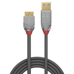 Lindy 36658 USB-kabel USB 3.2 Gen 1 (3.1 Gen 1) 2 m USB A Micro-USB B 5 Gbit/s Grijs - Afbeelding 3
