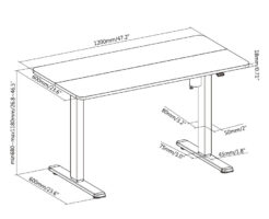 Equip ERGO Elektrisch zit-sta bureauframe met bureaublad, zwart - Afbeelding 10