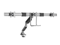 Equip 17“-27” Premium gasgeveerde triple Monitorarm - Afbeelding 2