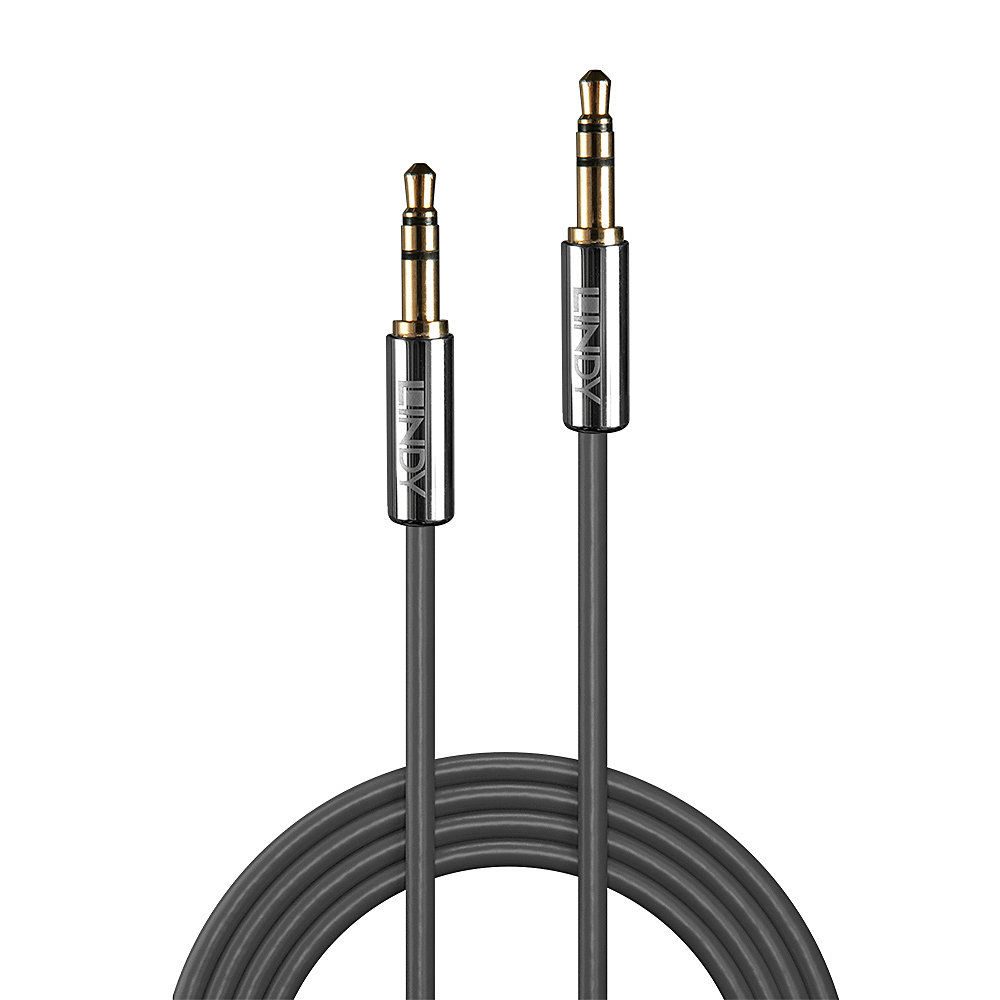 Lindy 35322 audio kabel 2 m 3.5mm Antraciet - Afbeelding 3