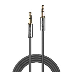 Lindy 35324 audio kabel 5 m 3.5mm Antraciet - Afbeelding 3