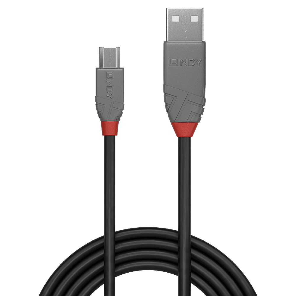 Lindy 36735 USB-kabel USB 2.0 5 m USB A Micro-USB B Zwart, Grijs - Afbeelding 3