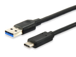 Equip 128343 USB 3.2 Gen 1 C naar A kabel, M/M, 0,25 m, 5Gbps, zwart