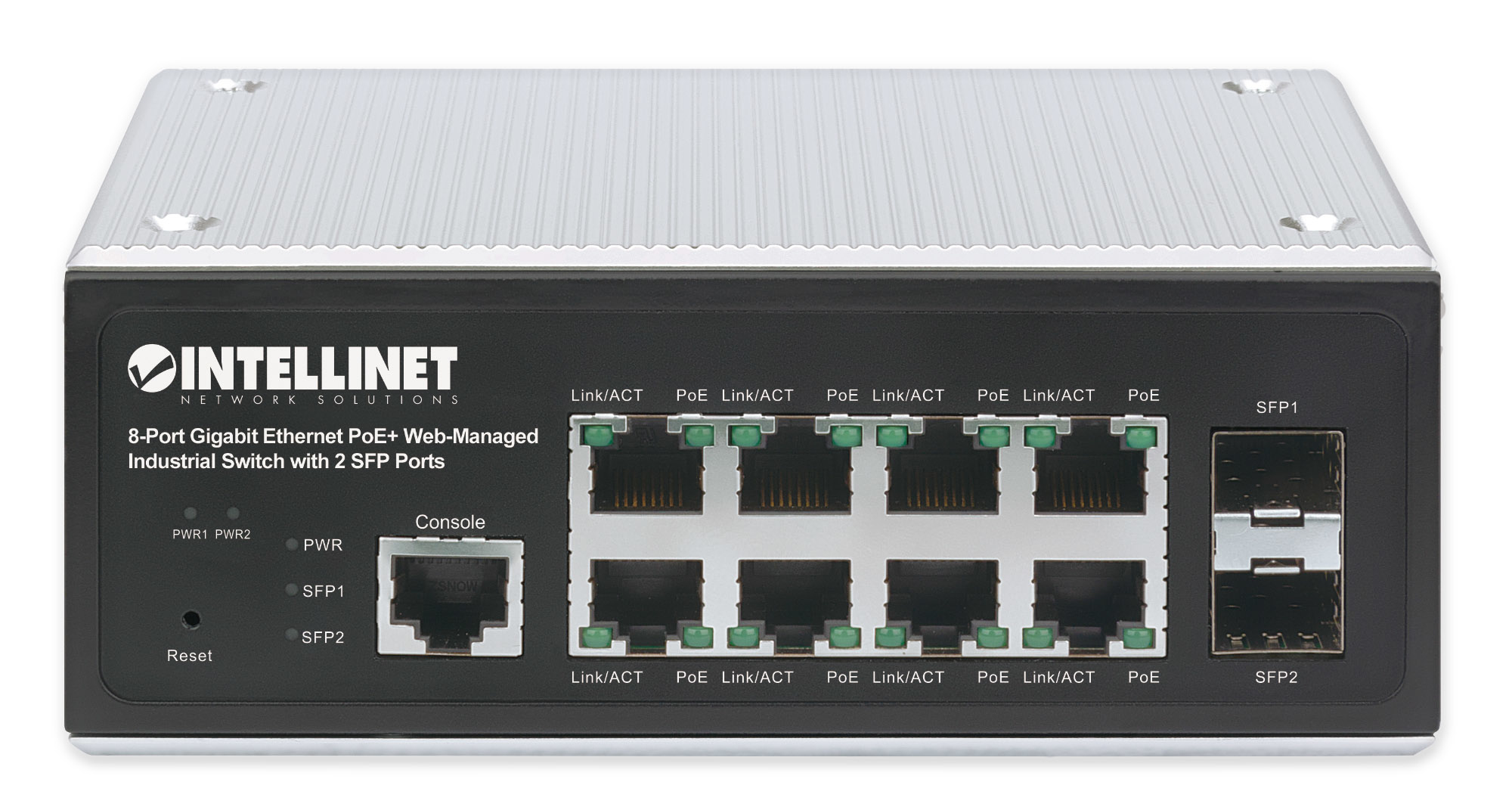 Intellinet 508278 netwerk-switch Managed L2+/L3 Gigabit Ethernet (10/100/1000) Power over Ethernet (PoE) Zwart - Afbeelding 4