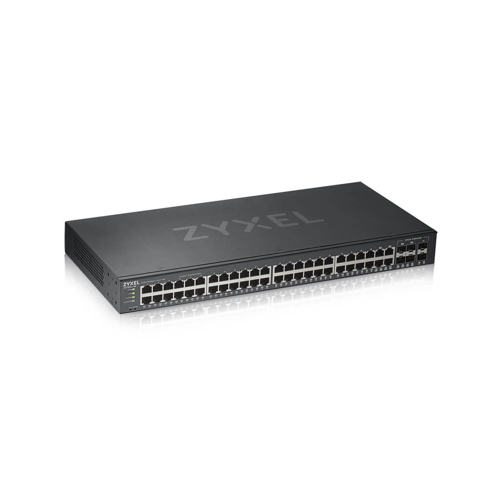 Zyxel GS1920-48V2 Managed Gigabit Ethernet (10/100/1000) Zwart - Afbeelding 2