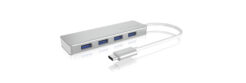ICY BOX IB-HUB1425-C3 USB 3.2 Gen 1 (3.1 Gen 1) Type-C 5000 Mbit/s Zilver