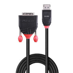 Lindy 41491 video kabel adapter 2 m DisplayPort DVI-D Zwart - Afbeelding 3