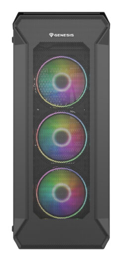GENESIS Irid 505 ARGB Midi Tower Zwart, Transparant