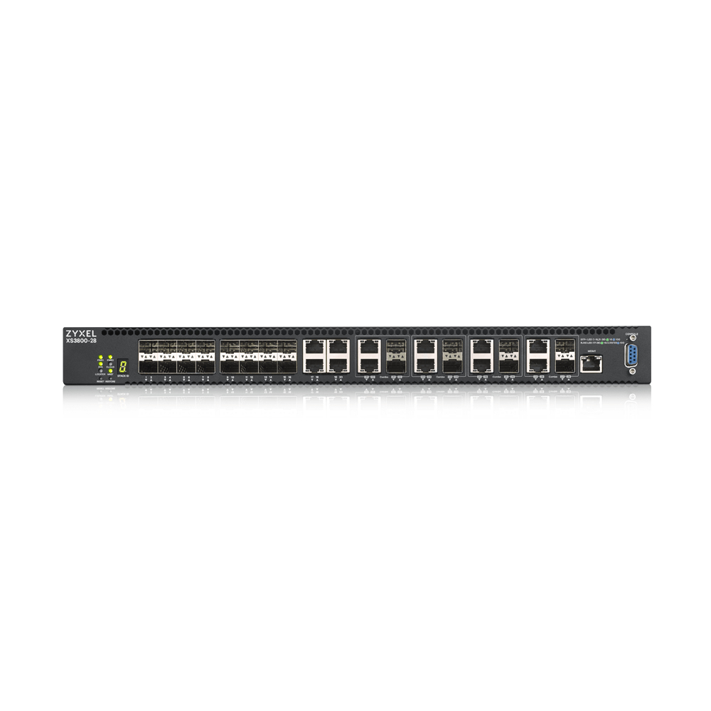 Zyxel XS3800-28 Managed L2+ 10G Ethernet (100/1000/10000) Zwart - Afbeelding 3
