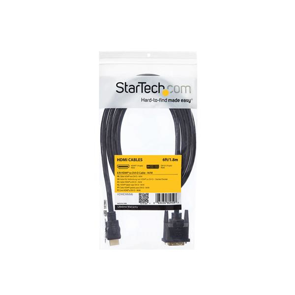 StarTech.com 1, 8 m HDMI-naar-DVI-D-kabel M/M - Afbeelding 7