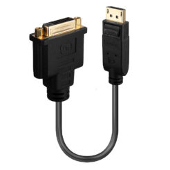 Lindy 41004 video kabel adapter 0,15 m DisplayPort DVI-D Zwart - Afbeelding 2