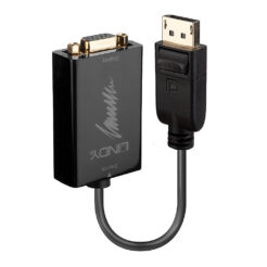 Lindy 41006 video kabel adapter 0,15 m VGA (D-Sub) DisplayPort Zwart - Afbeelding 2